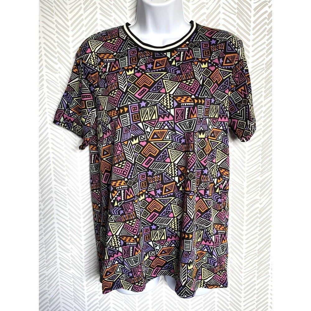 Fresh Prince of‎ Bel-Air Mens Shirt Size Medium 90s Vintage Geometric Pattern